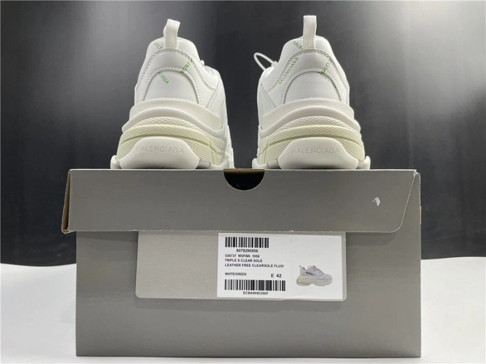 BALENCIAGA Sneaker Triple.s.Gomma White Green 536737 W5FW6 1956
