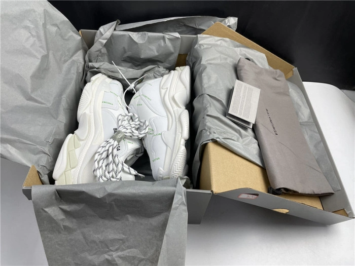 BALENCIAGA Sneaker Triple.s.Gomma White Green 536737 W5FW6 1956