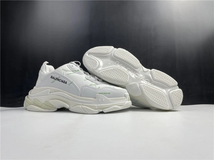 BALENCIAGA Sneaker Triple.s.Gomma White Green 536737 W5FW6 1956