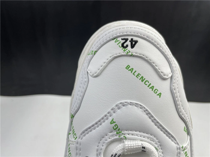 BALENCIAGA Sneaker Triple.s.Gomma White Green 536737 W5FW6 1956