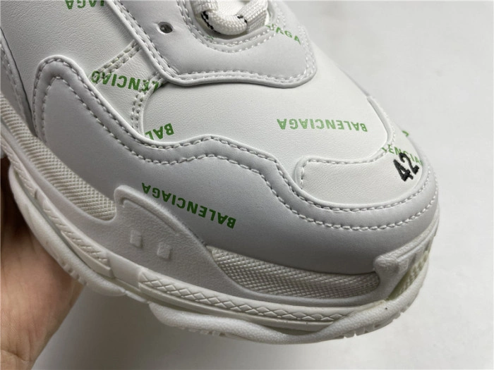 BALENCIAGA Sneaker Triple.s.Gomma White Green 536737 W5FW6 1956