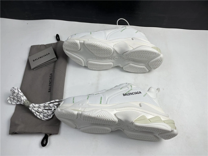 BALENCIAGA Sneaker Triple.s.Gomma White Green 536737 W5FW6 1956