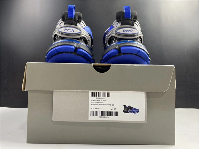 BALENCIAGA Track Trainer  Blue And Black 542436 W3AC1 2047