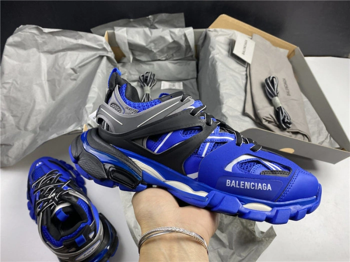 BALENCIAGA Track Trainer  Blue And Black 542436 W3AC1 2047