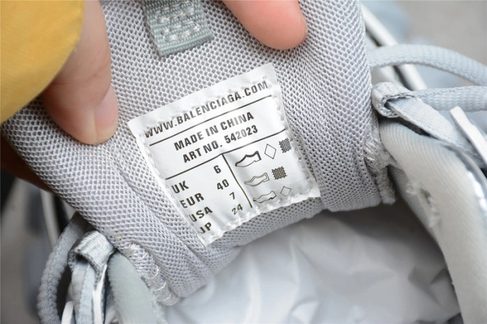 BALENCIAGA Track Trainer Full Silver Matllic 542023W2FS38100