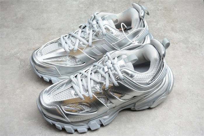 BALENCIAGA Track Trainer Full Silver Matllic 542023W2FS38100