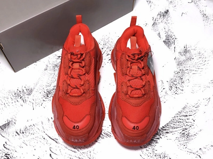 BLCG  Triple. S. Trainers 'CLEAR SOLE' RED  541624 W09O1 6500