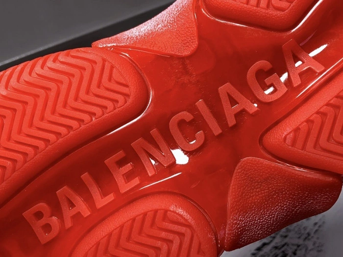BLCG  Triple. S. Trainers 'CLEAR SOLE' RED  541624 W09O1 6500