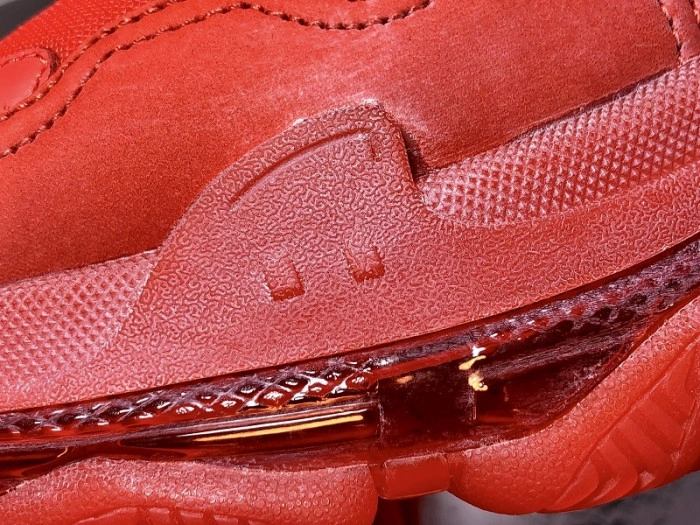 BLCG  Triple. S. Trainers 'CLEAR SOLE' RED  541624 W09O1 6500