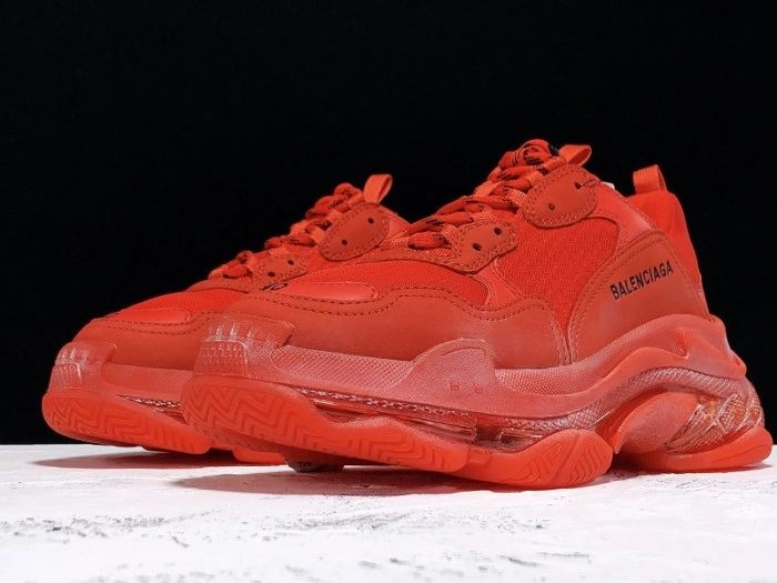 BLCG  Triple. S. Trainers 'CLEAR SOLE' RED  541624 W09O1 6500