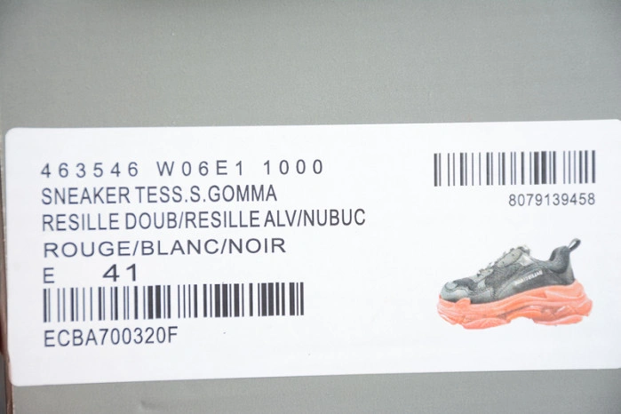 BLCG Sneaker Triple.s.Gomma Rouge Blanc Noir