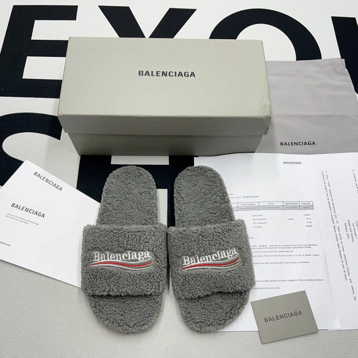 Balenciaga Furry Slide