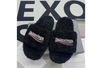 Balenciaga Furry Slide