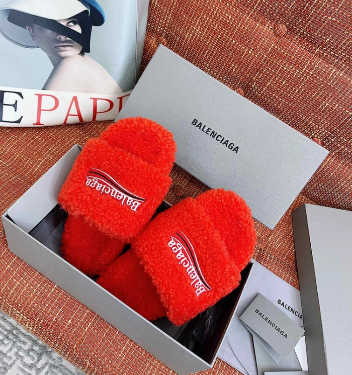 Balenciaga Furry Slide