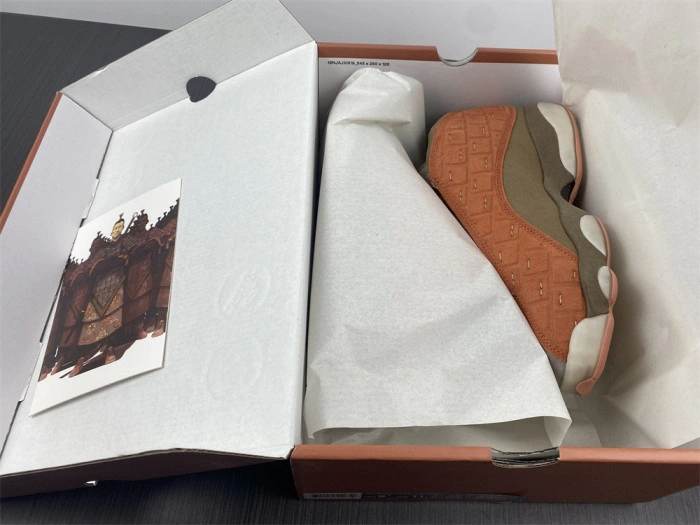 CLOT X AIR JORDAN 13 LOW SEPIA STONE CANTEEN-TERRA BLUSH AT3102-200
