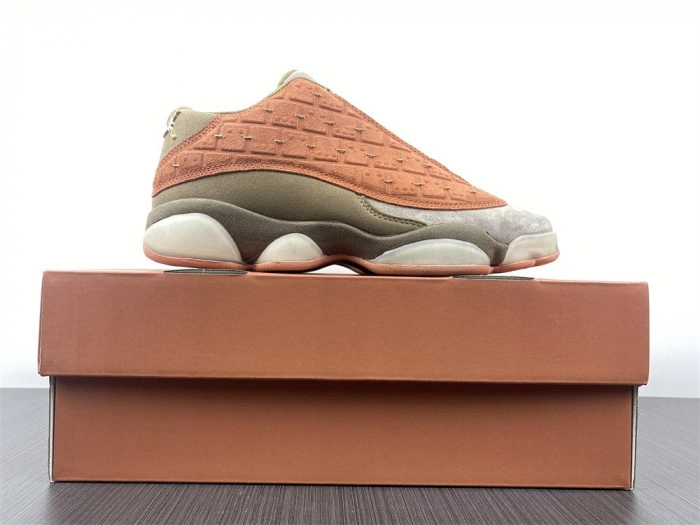 CLOT X AIR JORDAN 13 LOW SEPIA STONE CANTEEN-TERRA BLUSH AT3102-200
