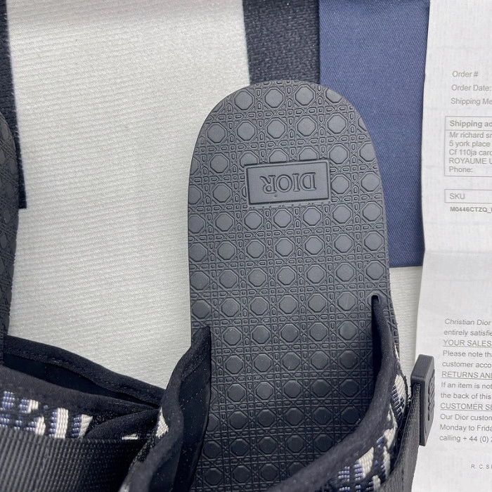 DIOR ALPHA SANDAL OBLIQUE
