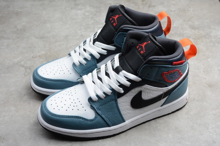 Facetasm x Jordan 1 Mid Fearless Blue White  CU2802-100