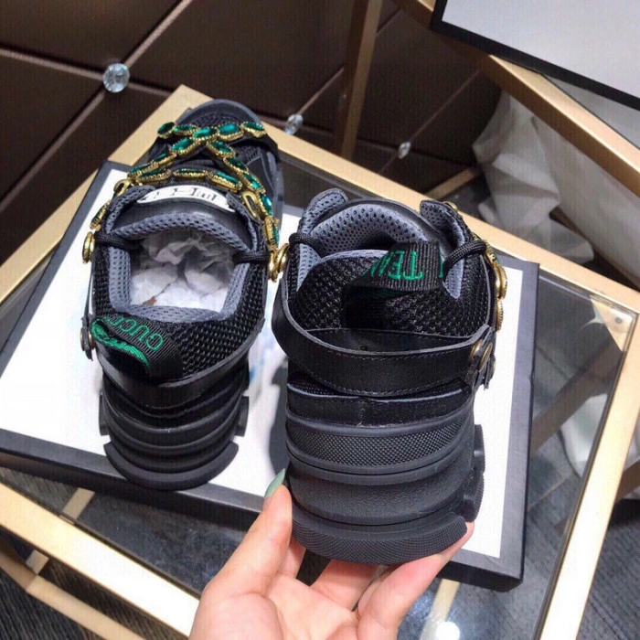Gucci Flashtrek SEGA Green Removable Crystal