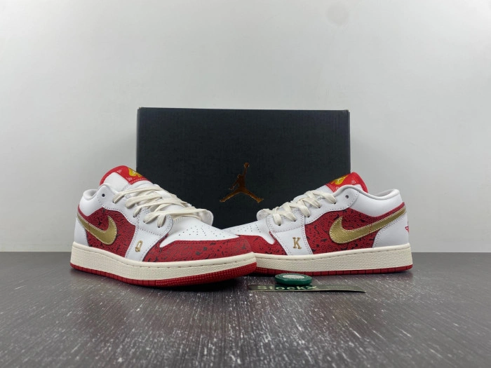 Jordan 1 Low Spades   DJ5186-100