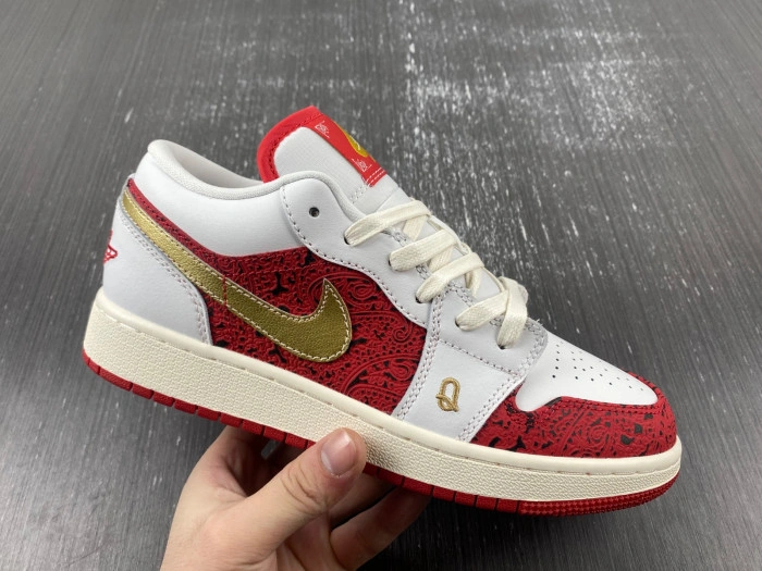 Jordan 1 Low Spades   DJ5186-100