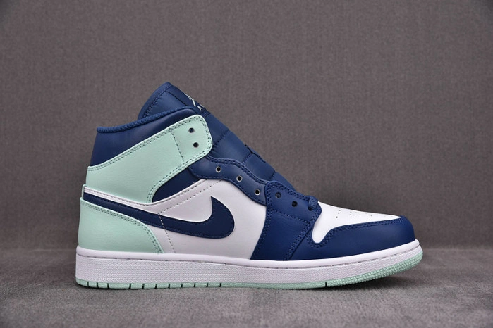 Jordan 1 Mid Blue Mint 554725-413