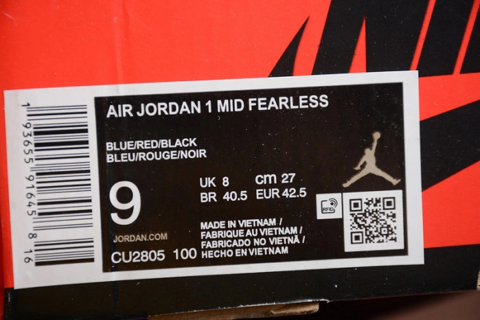 Jordan 1 Mid SE Fearless Blue the Great  CU2805-100