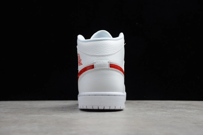 Jordan 1 Mid White University Red (W) BQ6472-106