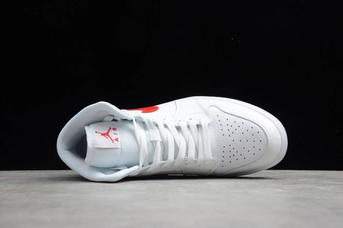 Jordan 1 Mid White University Red (W) BQ6472-106