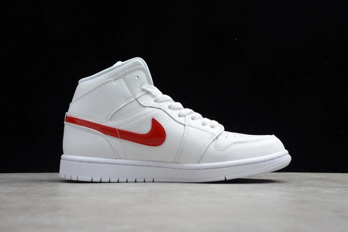 Jordan 1 Mid White University Red (W) BQ6472-106