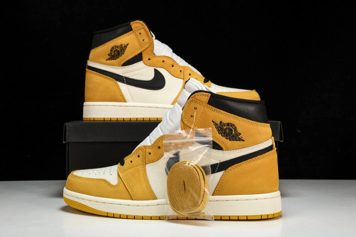 Jordan 1 Retro High Yellow Ochre   555088-109
