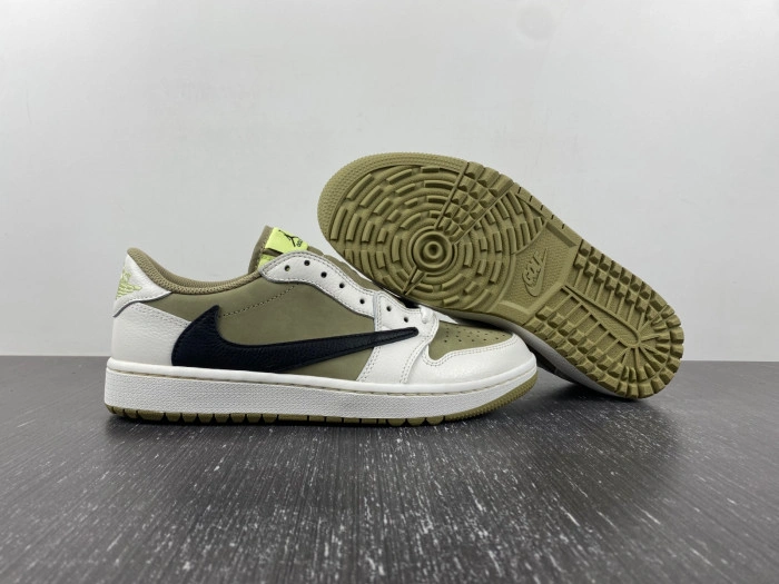 Jordan 1 Retro Low Golf Travis Scott Neutral Olive