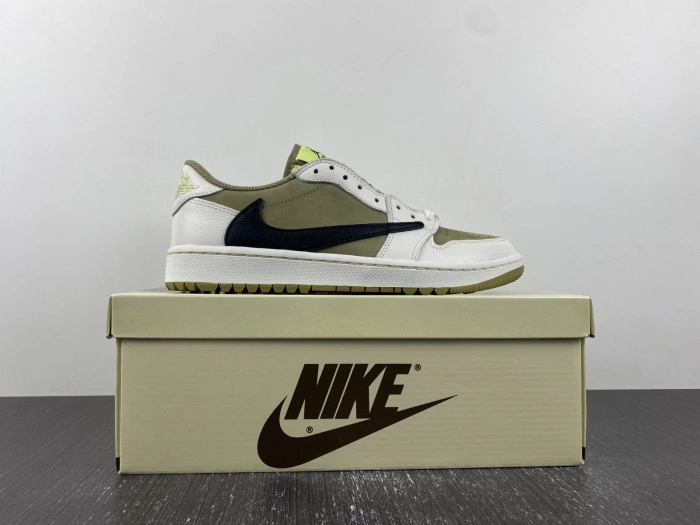 Jordan 1 Retro Low Golf Travis Scott Neutral Olive