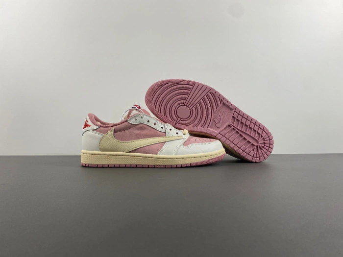 Jordan 1 Retro Low OG SP Travis Scott Pink   DM7866-600