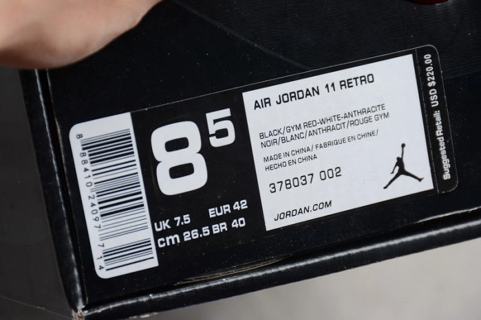 Jordan 11 Retro 72-10  378037-002