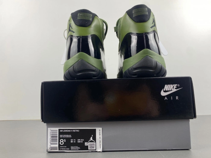 Jordan 11 Retro Military Green  CT8012-300