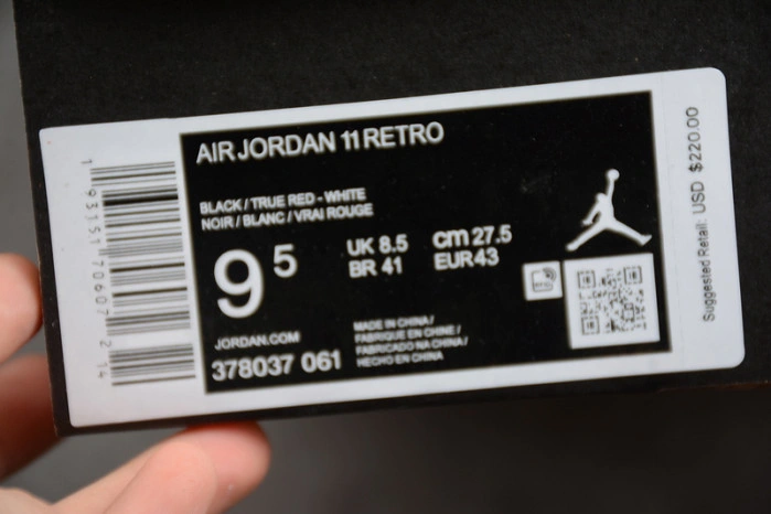 Jordan 11 Retro Playoffs Bred (2019)  378037-061
