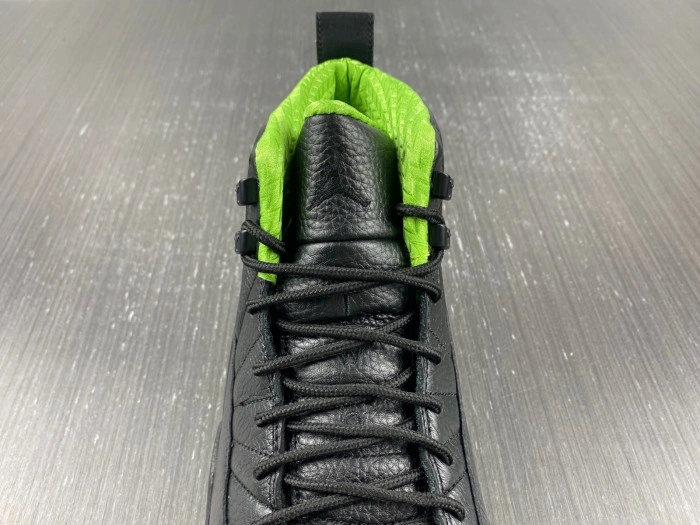 Jordan 12 BLACK GREEN FLIGHT DOF