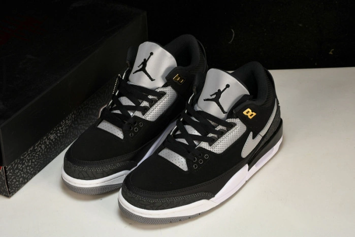 Jordan 3 Retro Tinker Black Cement Gold  CK4348-007