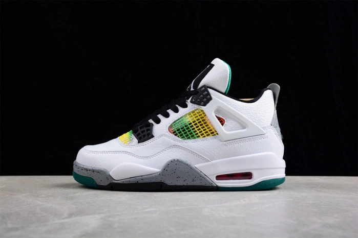 Jordan 4 Retro Lucid Green Rasta AQ9129-100
