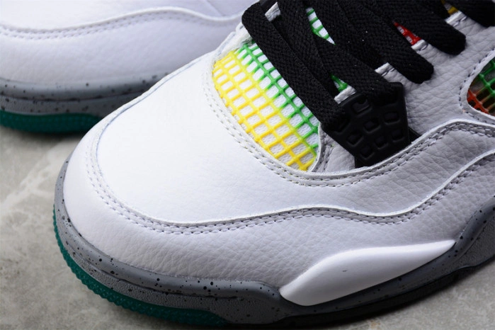 Jordan 4 Retro Lucid Green Rasta AQ9129-100