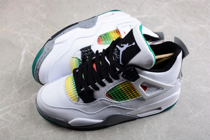 Jordan 4 Retro Lucid Green Rasta AQ9129-100