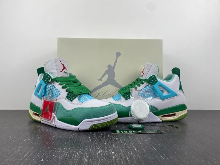 Jordan 4 Retro SB  White Grass Green (limited edition)   AJ4-KNCW