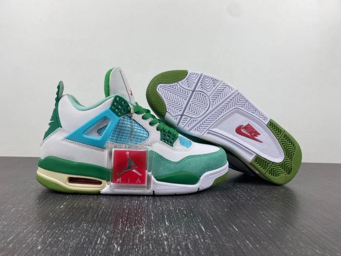 Jordan 4 Retro SB  White Grass Green (limited edition)   AJ4-KNCW