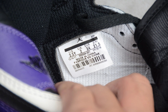 Kids  Air Jordan 1 Retro High OG 'Court Purple' 555088-501