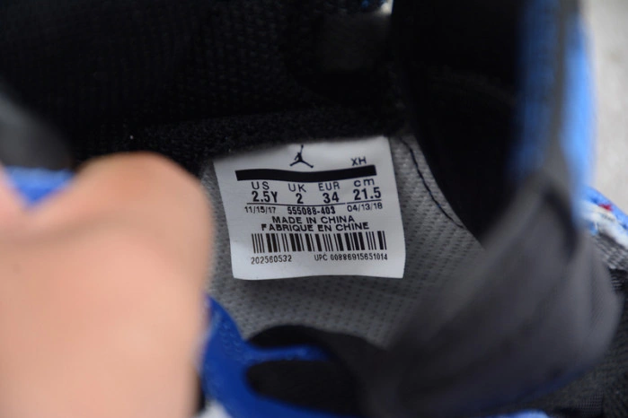 Kids Air Jordan 1 Retro High OG 'Game Royal'  555088 403