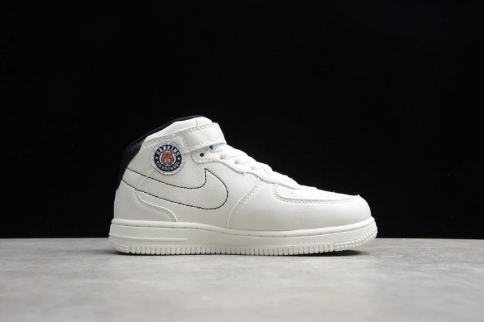 Kids Nike Air Force 1 Mid 07 White Black Red 314197-101