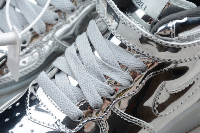 Kids Nike Air Force 1 Mid WB Metallic Silver 314197-8500
