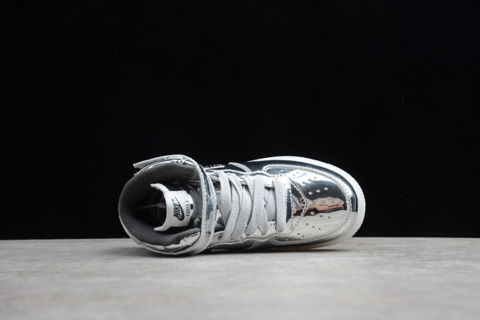 Kids Nike Air Force 1 Mid WB Metallic Silver 314197-8500