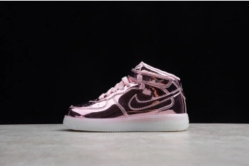 Kids Nike Air Force 1 Mid WB Pink Rose 314197-8300